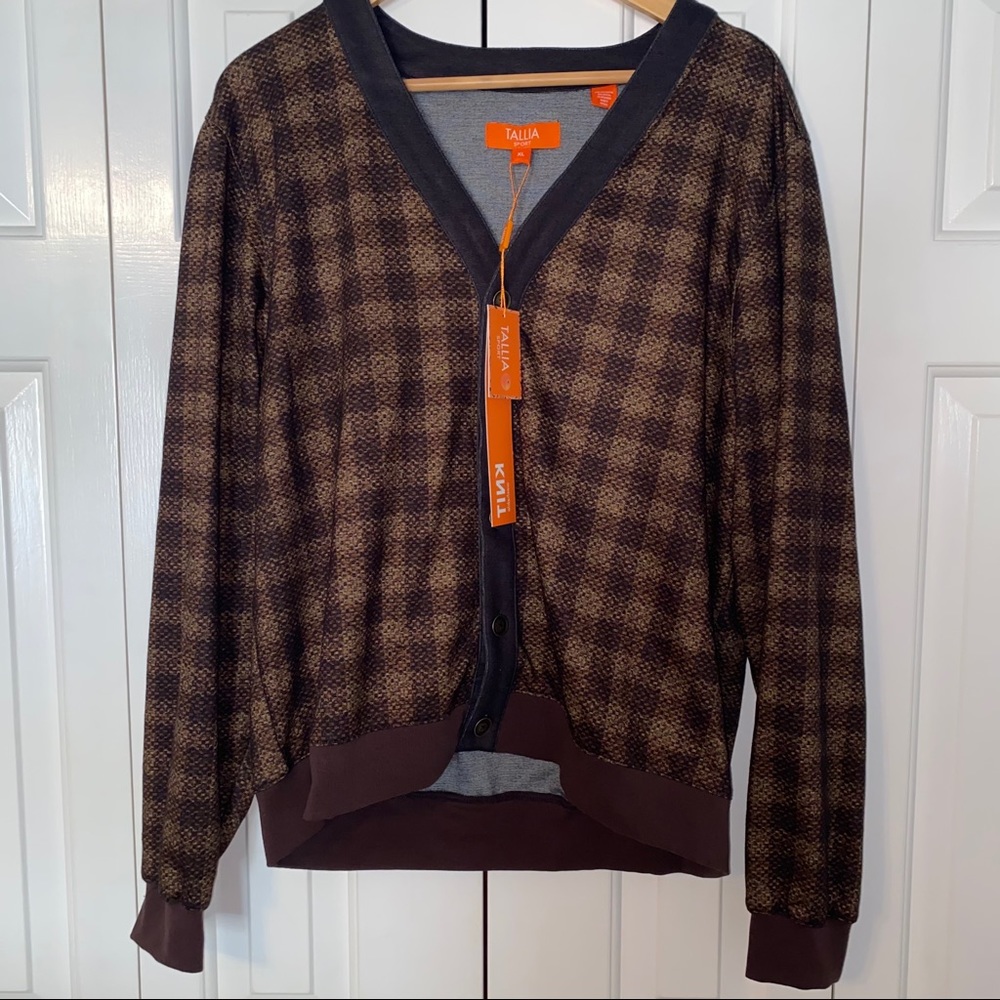 Men's Brown Plaid Jacket